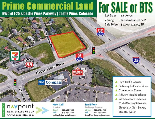 NWC I-25 & Castle Pines Parkway: NWC I-25 & Castle Pines Parkway, Castle Rock, CO 80108